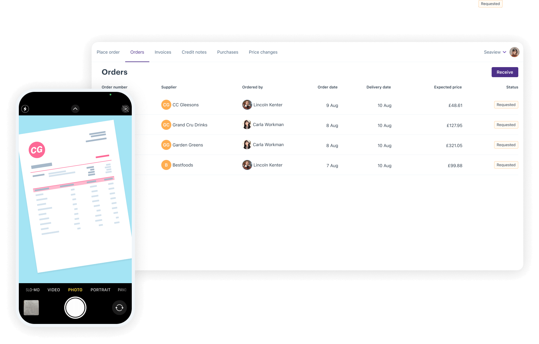 Automated deliveries, invoicing & accounts payable