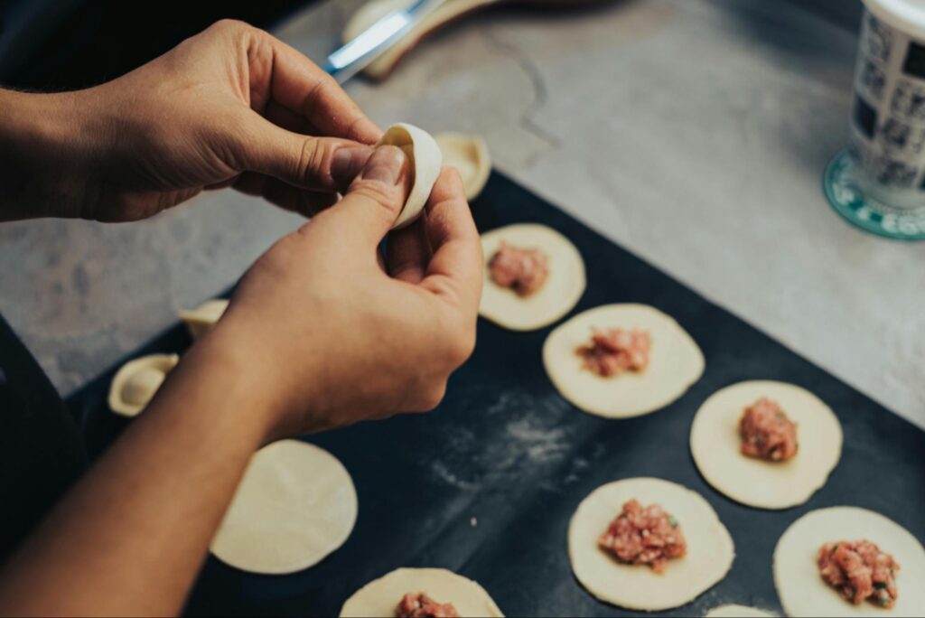 Chef preparing food