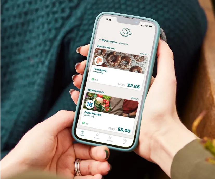 Too Good To Go app on mobile